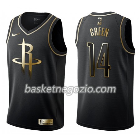 Canotte Uomo Houston Rockets Gerald Green 14 Nike Nero Golden Edition Swingman
